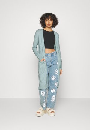VIRIL LONG - Cardigan - tourmaline/light melange