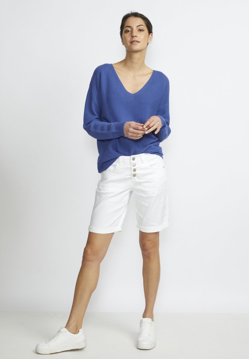 Damen Strickjacken | Cream CRSILLAR Strickpullover dazzling blue/blau - SL96057 Damen Strickjacken | Cream CRSILLAR Strickpullover dazzling blue/blau - SL96057