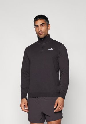 Puma LOGO HALF ZIP  - Ikdienas džemperis - black