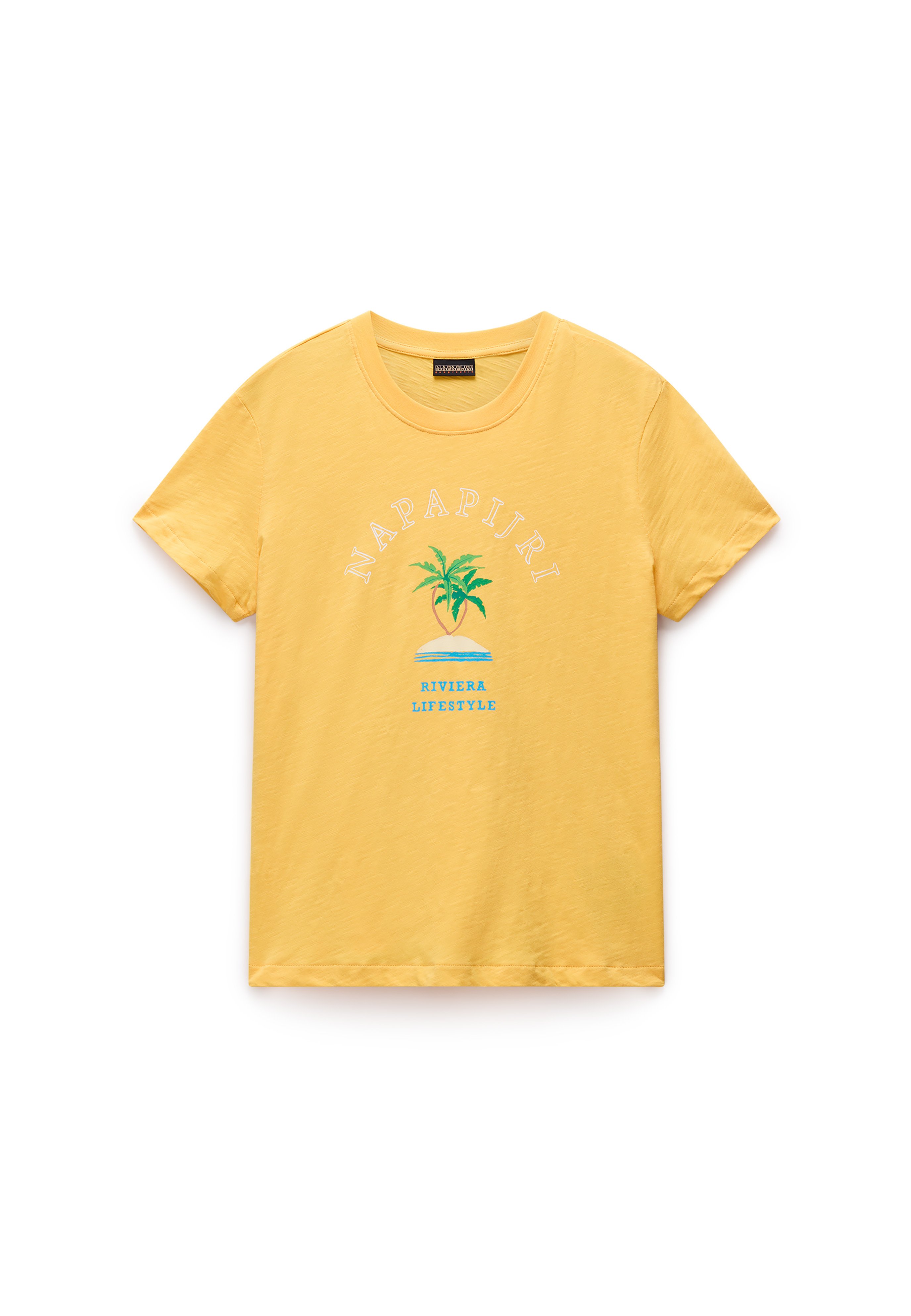 売れ筋商品|||ナパピリ Tシャツ レディース トップス FETE BLACK BEAUTY - Print T-shirt - yellow Napapijri FETE BLACK BEAUTY - T-Shirt print - yellow/gelb