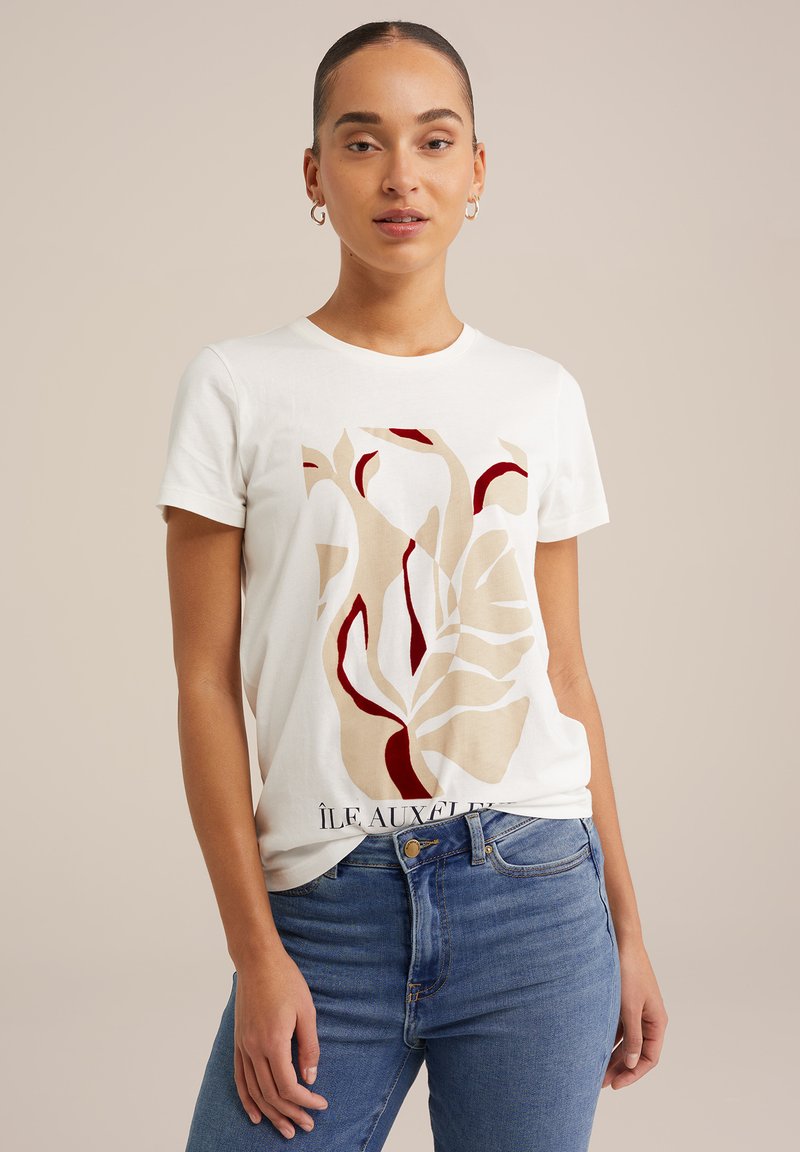 WE Fashion - Print T-shirt - off white, Enlarge