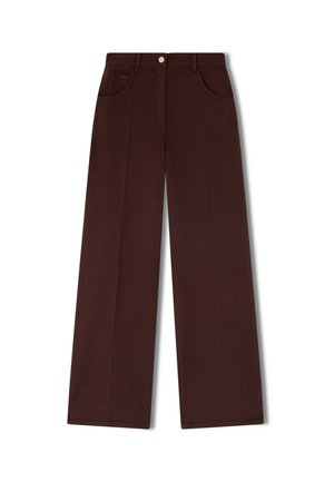 Motivi, PANTALONI PALAZZO CON PIEGA STIRATA - Trousers - marrone