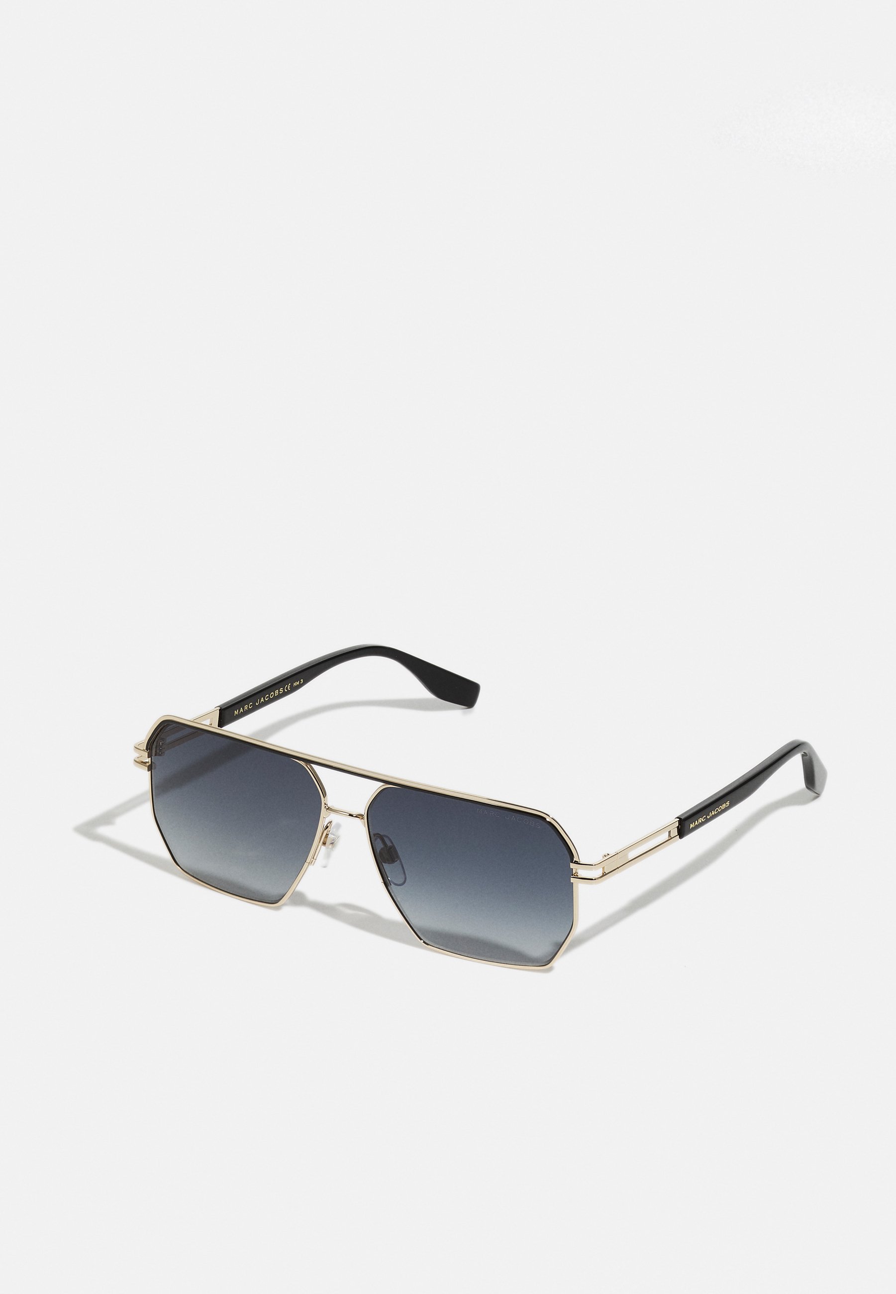 Marc Jacobs Hexagonal Black and Gold Sunglasses Marc Jacobs Sunglasses MARC 496/S RHL/VP Gold Black Gold  main image 2