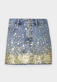 THE CHAMPAGNE SKIRT - Minisukně - gold embellished