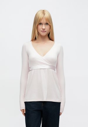 WRAP FRONT BABYDOLL - Bluză cu mânecă lungă - pink