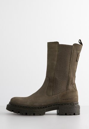 Plateaustiefel - olive