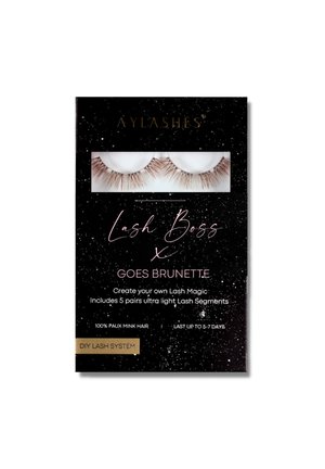 AYLASHES KÜNSTLICHE WIMPERN LASH BOSS BRUNETTE MAXI (8MM-13MM) - Künstliche Wimpern - schwarz