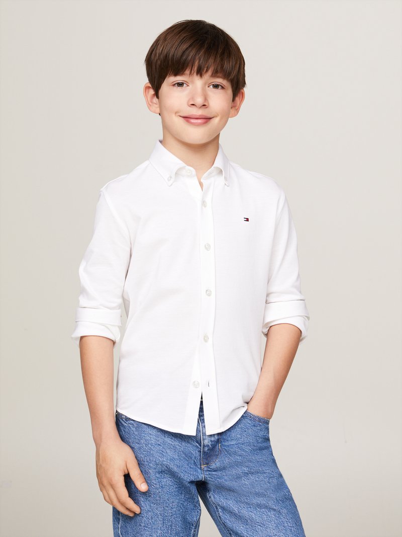 Tommy Hilfiger FLAG REGULAR - Pluus - white