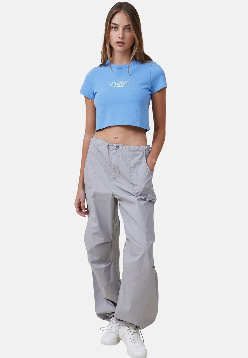 Cotton On T-shirt print blauw