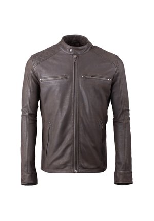 Leather jacket - brown