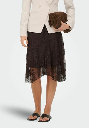 ONLY ROCK ONLHOPI ROCK MIDIROCK - A-line skjørt - coffee bean