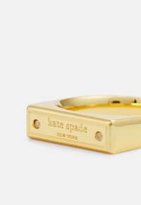 kate spade new york ICON BAR RING - Gredzens - gold-coloured/clear