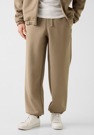PATCH-LOGO - Pantalon de survêtement - beige