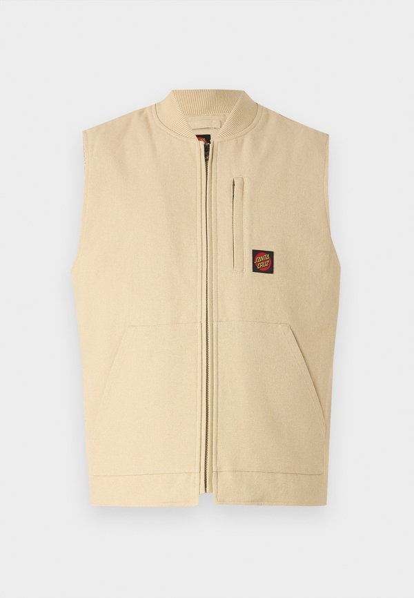 CLASSIC LABEL VEST UNISEX - Waistcoat - blond wood3