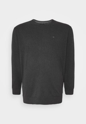 TOM TAILOR MEN PLUS Pullover - black grey melange