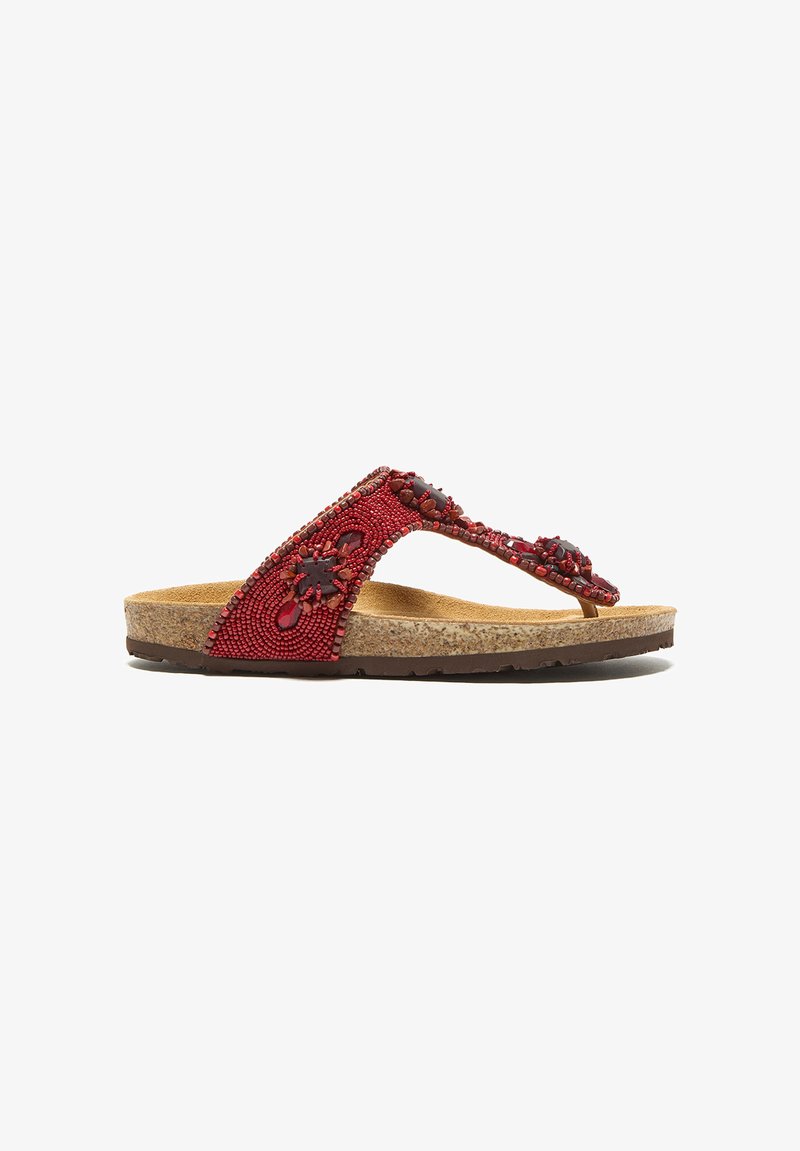 Maliparmi GLAMOUR INFRABIJOUX - T-bar sandals - dark red