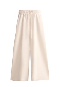SOFT TOUCH WIDE LEG - Hlače - beige