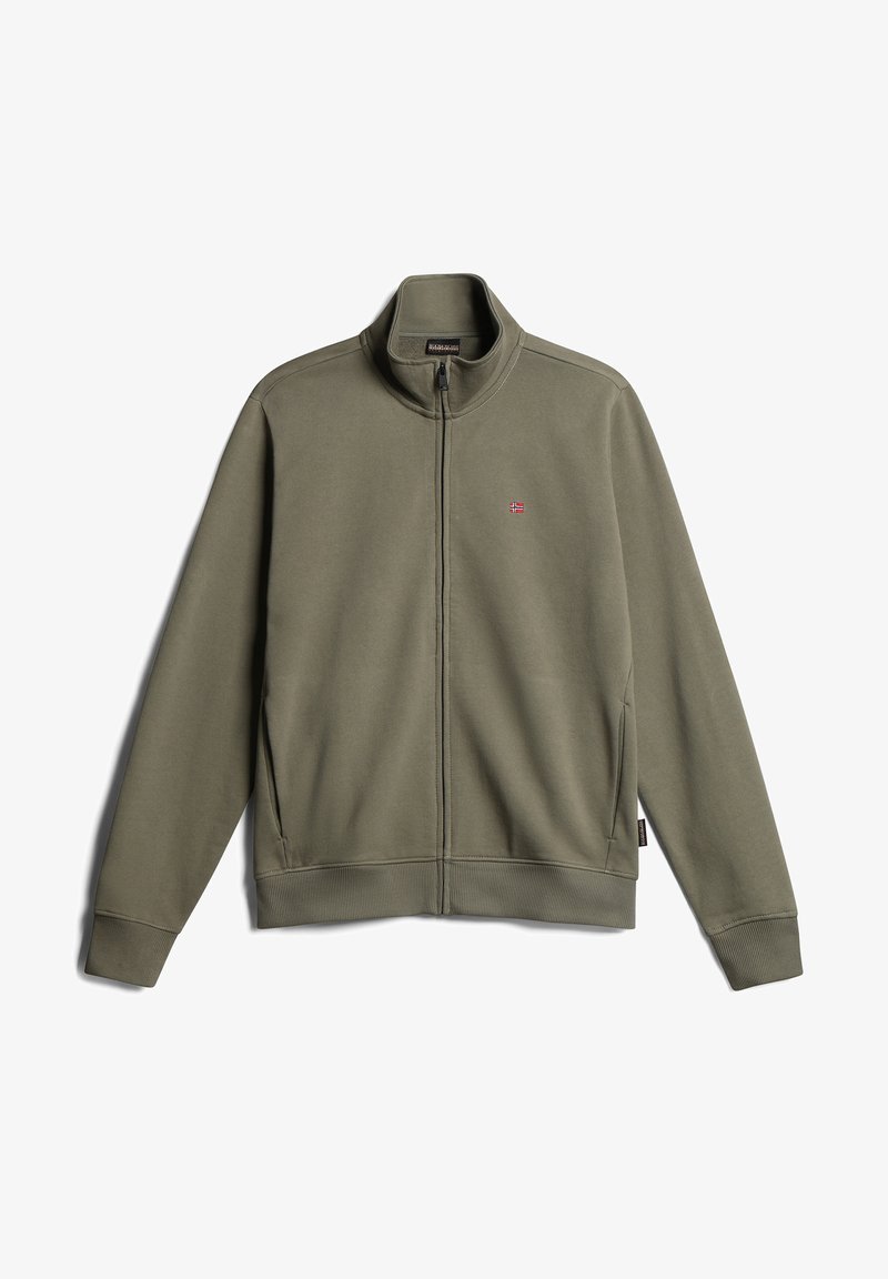 Napapijri Balis small logo sweatshirt in khaki Napapijri Balis small logo sweatshirt in khaki