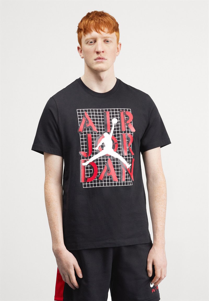 Jordan M J BRAND JM STACK SS CREW - Camiseta básica - black