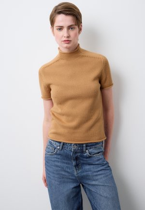 REGULAR FIT - T-shirt basic - camel