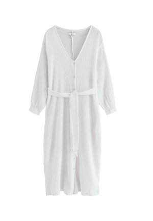 REGULAR FIT - TEXTURED CRINKLE COVER - Maxi šaty - white