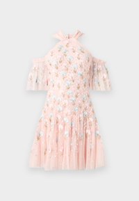 DANDELION DITSY HALTER NECK MICRO MINI DRESS - Robe de soirée - seashell