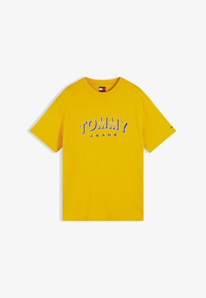 Tommy Jeans, PLAY TEE - Μπλουζάκι με στάμπα - countryside yellow