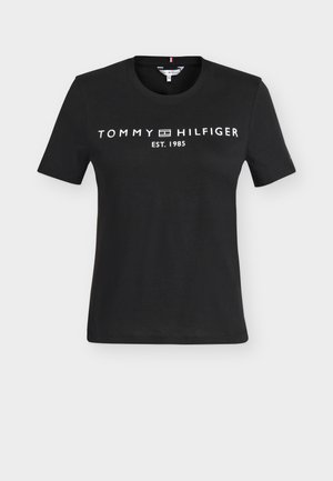 Tommy Hilfiger, REG CORP LOGO  - Μπλουζάκι με στάμπα - black