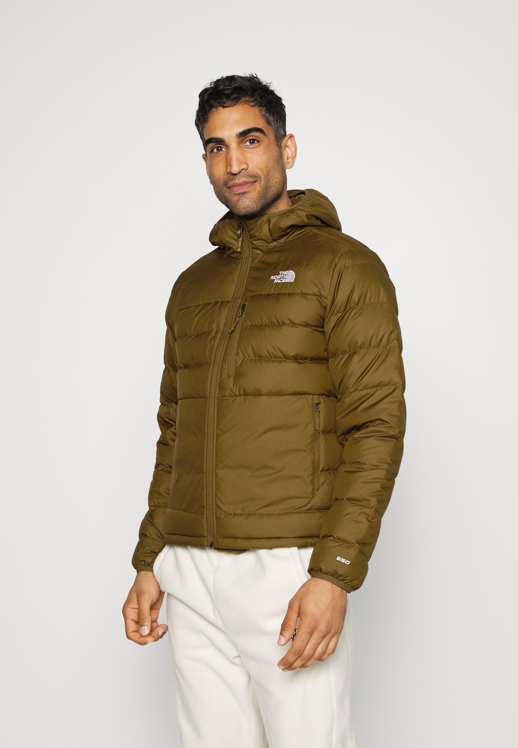 The North Face ACONCAGUA HOODIE - Doudoune - military olive/olive -  ZALANDO.FR