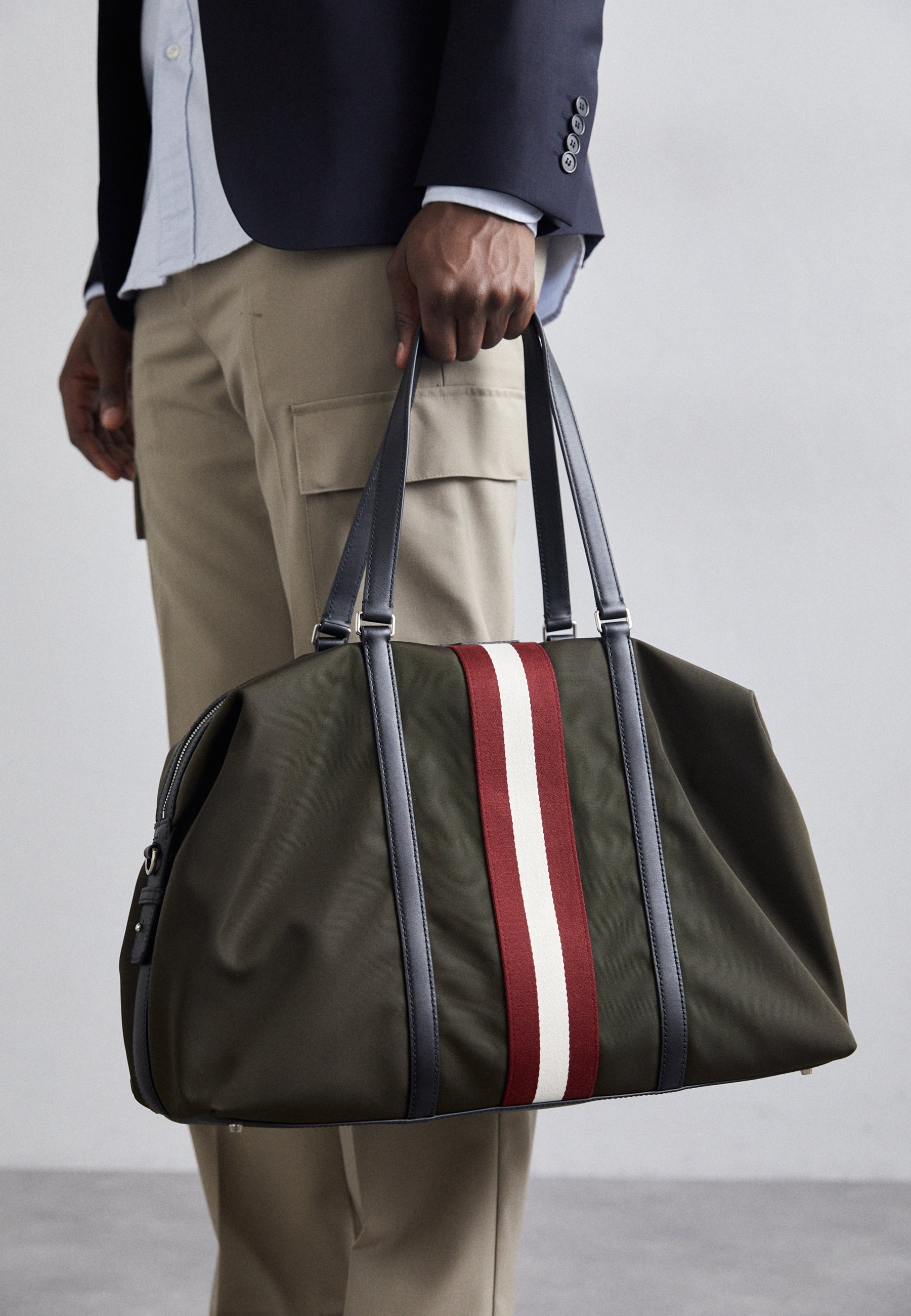 Bally CODE DUFFLE - Weekend bag - fango/black/black - Zalando