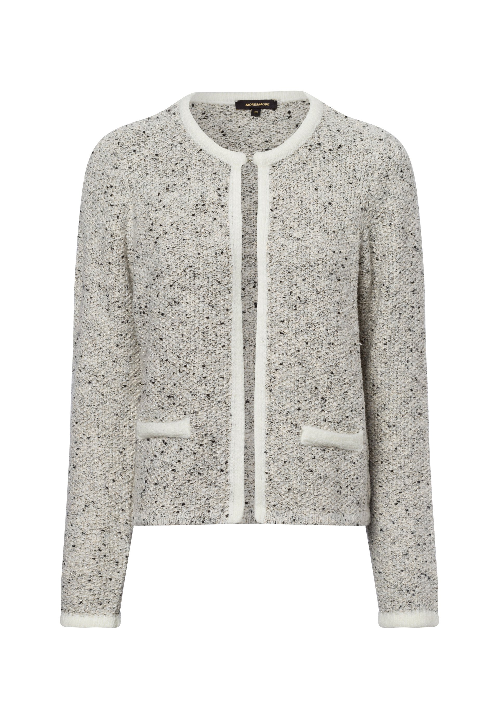 Strickjacke Beige More And More Strickjacke Grau More More