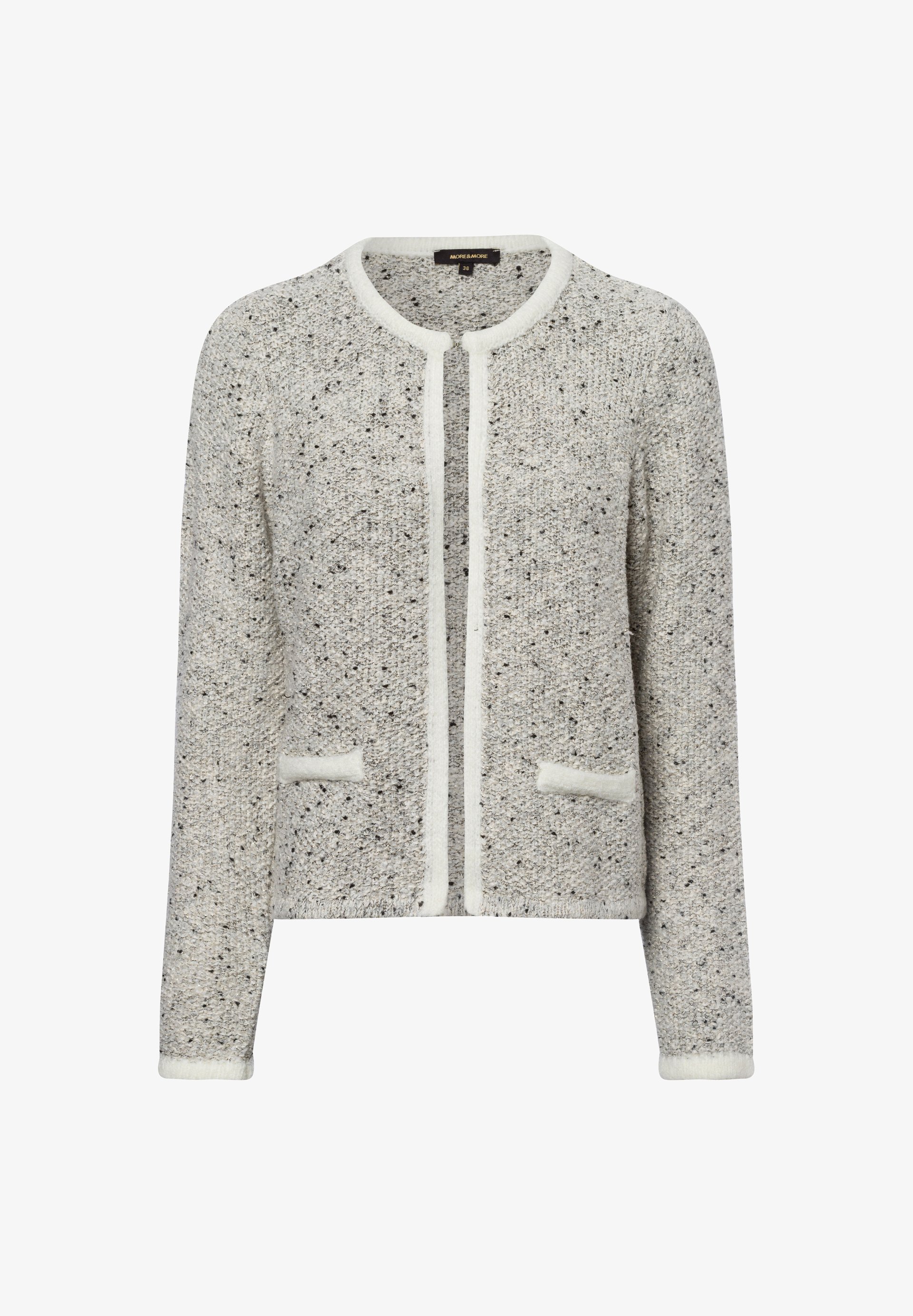 Strickjacke Beige More And More Strickjacke Grau More More