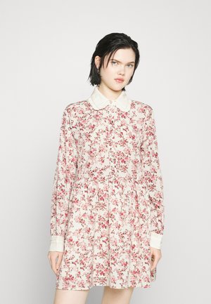 SJXZALANDO BLOOM MINI SMOCK DRESS - Vapaa-ajan mekko - ivory