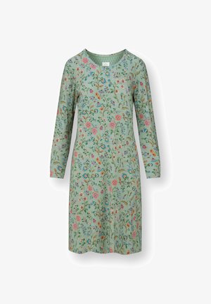 Pip Studio, DESTINY LONG SLEEVE NIGHTDRESS FLORA BANGALORE - Nightie - green