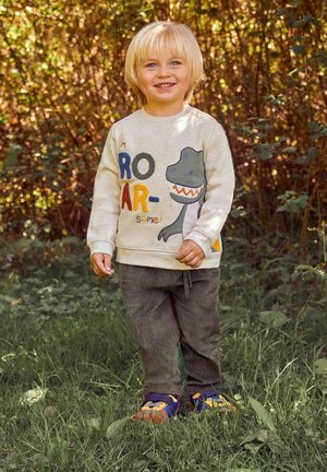 JoJo Maman Bébé APPLIQUÉ  - Mikina - natural trex