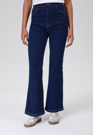 Anna Field Tall Flared jeans - dark blue wash