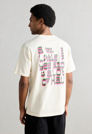 FRONT AND BACK ARTWORK RELAXED FIT - T-Shirt print - eggnog