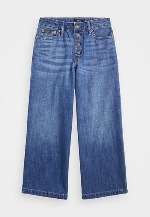 CROPPED WIDE LEG JEAN - Flared Jeans - tamera wash