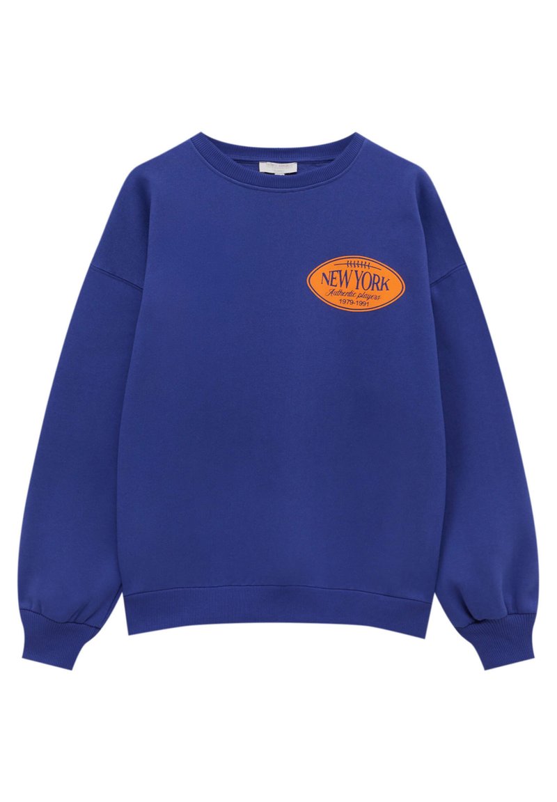 Damen Sweatshirts | PULL&BEAR ROUND NECK WITH CONTRAST GRAPHIC Sweatshirt royal blue/royal - WE90472 Damen Sweatshirts | PULL&BEAR ROUND NECK WITH CONTRAST GRAPHIC Sweatshirt royal blue/royal - WE90472