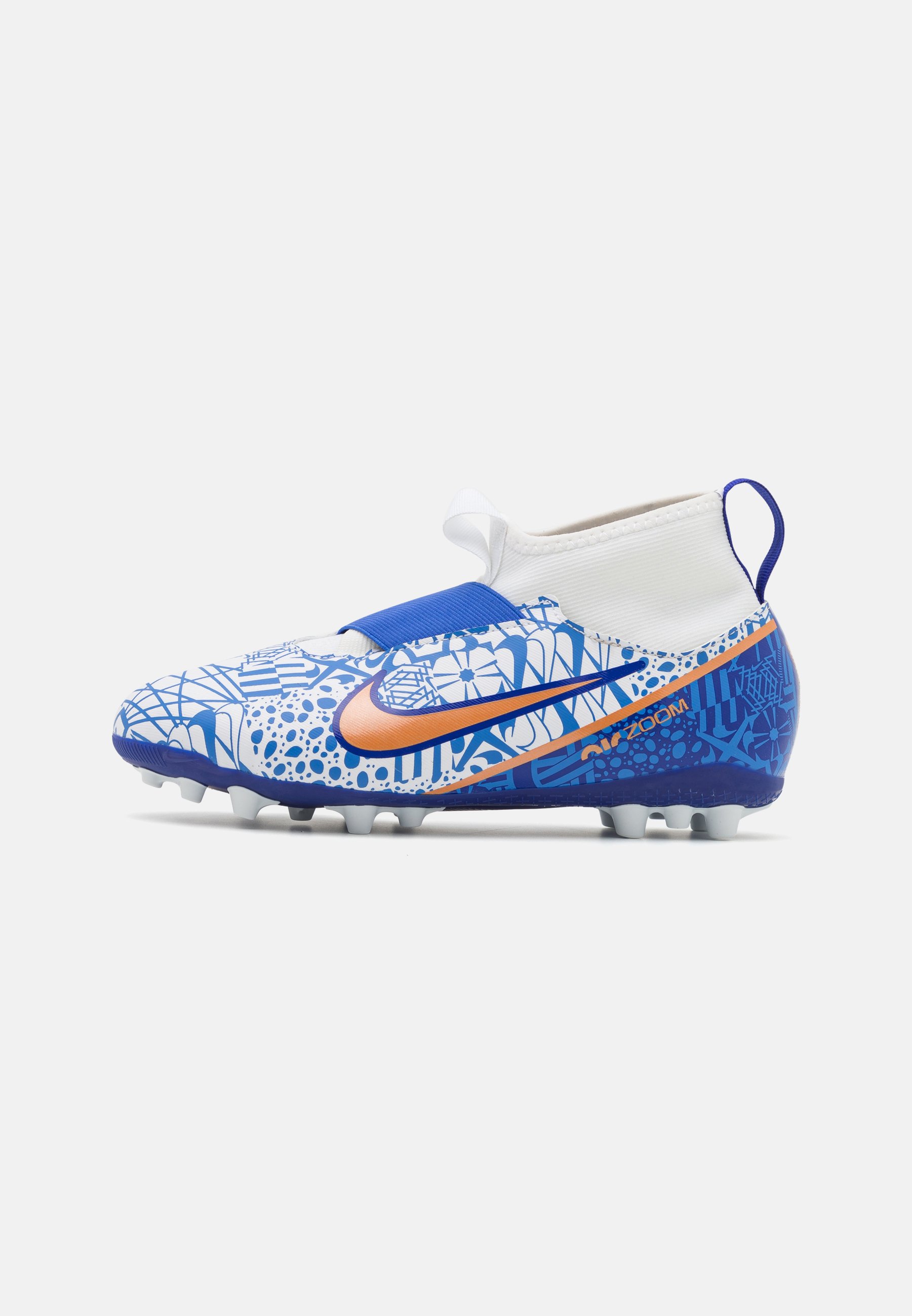 Nike Performance JR MERCURIAL ZOOM ACADEMY CR7 AG UNISEX - Botas de fútbol con tacos copper/concord/blanco -