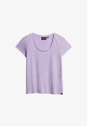 Superdry & Co, SCOOP NECK - T-shirts print - light lavender purple