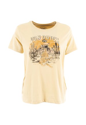 Von Dutch, TRARIZ  - T-shirt imprimé - beige