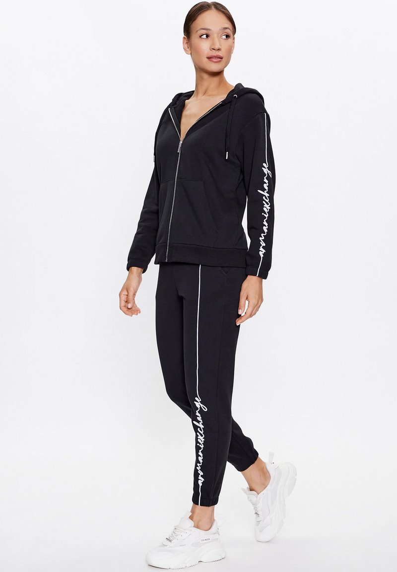 Armani Exchange Sweater met rits zwart Armani Exchange Sweater met rits zwart