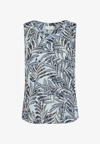 Unselected, blue leaf print