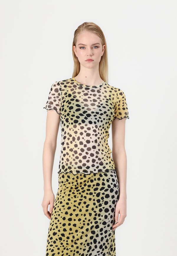 JXBLAKE MESH TOP - Print T-shirt - lemon meringue