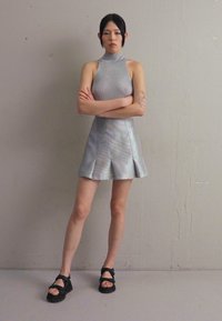 KOCHÉ SKIRT - Φούστα σε γραμμή Α - silver
