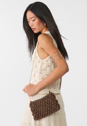Stradivarius Borsa a tracolla - dark brown