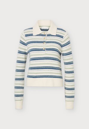 Abercrombie & Fitch, CHASE CAPSULE POLO STRIPE - Пуловер - beige