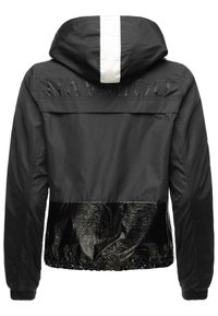 Navahoo Chaqueta De Entretiempo Para Mujer Para Otoño Y Primavera, Chaqueta Larga Con Capucha B998, Negro , S