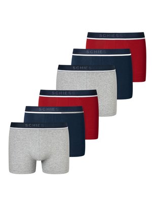 6-PACK - Boxerbriefs - grau blau rot